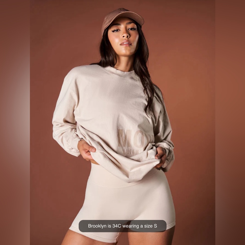 Buffbunny Collection Beige Long Sleeve Shirt